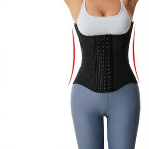 Ceinture amincissante en Spandex/Polyester pour femme, effet sablier, respirante, confortable, écologique, pour le sport et le fitness, délavage moyen - Product Image 3