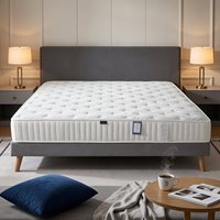 King-Queen-Size Langlebige Taschenfederkern-Hybridmatratze mit Memory-Schaum-Auflage Mittelfest Kühlend 20cm Dick für Krankenhaus- und Schulgebrauch Fabrikfertigung