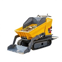 Mini-dumper sur chenilles, véhicule de transport tout-terrain à déchargement automatique, dumper sur chenilles avec support de personnalisation