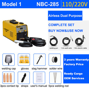 เครื่องเชื่อมแบบพกพา CO2 Gas Shielded MMA/MIG/TIG IGBT Ac Airless Secondary Bonding รุ่น NBC-285 รองรับไฟ 110V&220V - Product Image 3