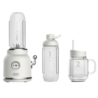 Juicer Buah Portabel Mini, Blender Listrik Ekstraktor Lambat Manual Oranye