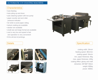 Machine de laminage automatique UV Double100 pour papier et boîtes avec alimentateur pour la finition d'impression