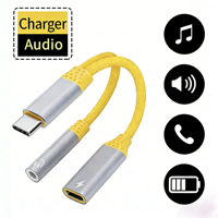 Adaptateur audio Type-C vers 3,5 mm à charge rapide OEM PD 60W avec sortie CC pour iPhone 15/16/Ordinateur portable/Téléphone/Voiture