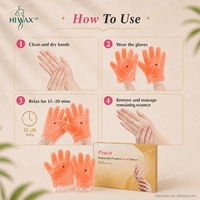 Cire de paraffine pour gants de soin des mains et des pieds, 1 paire, kit de chaussettes de soin SPA pour les pieds, hydratant pour salon de manucure et soins à domicile, OEM