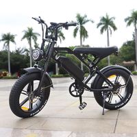 Bicicleta Eléctrica Híbrida de Fábrica OEM, Bicicleta Eléctrica Económica de 1500w 8000W, Bicicleta de Montaña con Llantas Gruesas, Importada de China, 48V V20 15 Ah