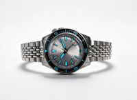 Montres mécaniques pour hommes de 39 mm alimentées par un mouvement automatique Miyota 9075 GMT, bracelet en acier Jubilee avec fermoir micro-réglable
