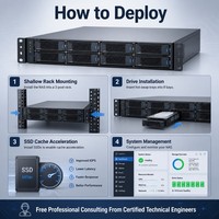 Synology RackStation RS1221RP+ NAS de 8 Bahías, AMD Ryzen V1500B, 32GB DDR4 ECC, 4x GbE, Preparado para 10GbE, Alimentación Redundante, NAS de Rack 2U