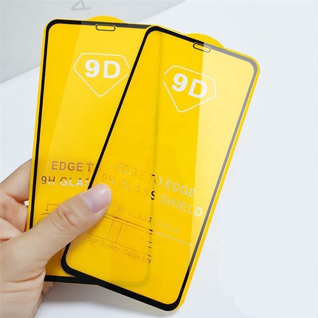 9D Full Coverage Waterproof HD Clear Tempered Glass Protector for Xiaomi Redmi Note 10 and Redmi 9A Mobile Phone LCD Screen Film