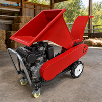 Machine à couper le foin portable GenJet 1000 kg/h avec moteur de 8 CV et 3 lames de coupe pour la paille, l'herbe et l'alimentation du bétail