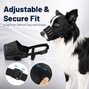 <span class=keywords><strong>Bozal</strong></span> Ajustable, Duradero y Transpirable para Perros, Previene Mordeduras y Masticación, Máscara Bucal para Mascotas, Apto para Perros Pequeños, Medianos y Grandes - Product Image 5