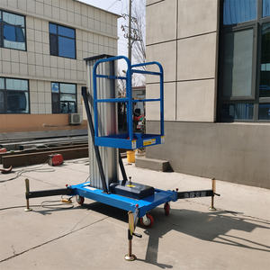 Antena kecil mobil angkat 8m hidrolik tunggal tiang paduan aluminium pria angkat aluminium Aerial kerja Platform - Product Image 4