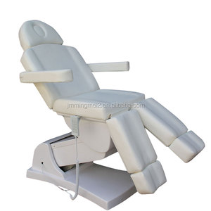 <span class=keywords><strong>Fauteuil</strong></span> de tatouage électrique réglable, table de massage, chaise faciale moderne en cuir PU blanc personnalisable avec 5 <span class=keywords><strong>moteurs</strong></span> et jambes séparées - Product Image 1