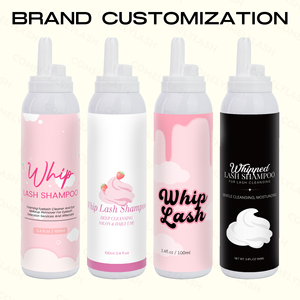 Crema Limpiadora Batida para Pestañas sin Perfume Champú en Espuma | Kit de Baño para Limpieza de Extensiones de Pestañas PBT Rosa de 100 ml | Logotipo Personalizado - Product Image 6