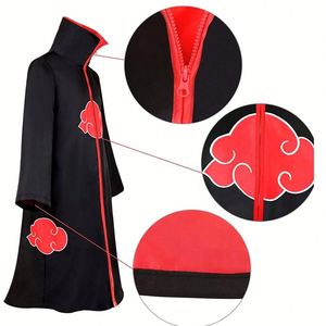 Personaje <span class=keywords><strong>de</strong></span> Anime Echo Cos Suit para Halloween <span class=keywords><strong>Akatsuki</strong></span> Organización Red Cloud Cloak con Top y componentes <span class=keywords><strong>de</strong></span> <span class=keywords><strong>vestido</strong></span> - Product Image 3