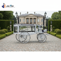 Charrette funéraire noire de conception moderne, chariot funéraire royal à chevaux, fabricants de charrettes funéraires noires