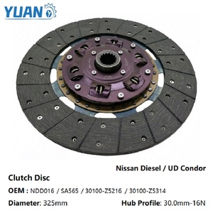 Disco Frizione per Camion Pesanti YAOYUAN NDD016 30100-Z5009 30100-Z5016 Senza Amianto, Compatibile con Frizione di Trasmissione Nissan Diesel UD - Product Image 1