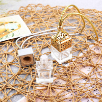 Bouteilles diffuseurs de parfum en verre vides de 8 ml pour voiture, à suspendre, pour huiles essentielles, parfums et aromathérapie, ornement décoratif