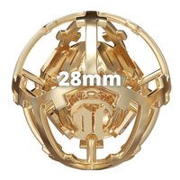 Cincin Dadu Logam Berongga Inti Magnetik Mewah Emas Terbaru, Mirip Set Dadu Berbentuk Lonceng