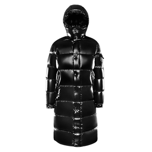 Personalizado para los hombres de alta calidad brillante alto fino cálido con capucha Reversible impermeable algodón lona abrigo de talla grande ajuste invierno - Product Image 4