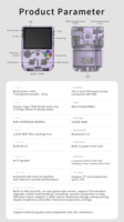 Anbernic RG405V 4 pouces mini console de jeu d'arcade portable rétro pour Android smart gaming, peut télécharger des jeux par vous-même, violet