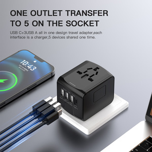 <b>USB</b> International Travel <b>Adapter</b> 65W Output Power Universal Mobile Phone Charger <b>USB</b> 3.0 <b>Adapter</b> Type-<b>C</b> Port OTP/OVP/OCP - Product Image 5