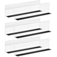 Diviseur d'étagère amovible en acrylique/PVC magnétique de type L, longueur personnalisée Hookei, pour une présentation soignée des marchandises en supermarché