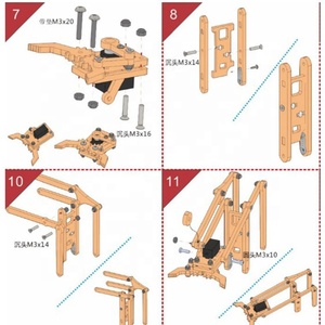4 DOF <span class=keywords><strong>Robot</strong></span> Arm Phụ Kiện Thao Tác Bằng Gỗ Bộ Đầy Đủ Bộ Phụ Tùng <span class=keywords><strong>DIY</strong></span> - Product Image 4