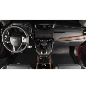 CRV araba Mat Mini serisi isı preslenmiş kenar 2 sıra araçlar otomobil aksesuarları üreticisi lüks yüksek dereceli PVC KATA paspaslar