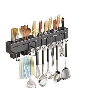 Soporte de pared de acero inoxidable al por mayor para cuchillos de cocina, utensilios, palillos/cucharas, que ahorra espacio - Product Image 1