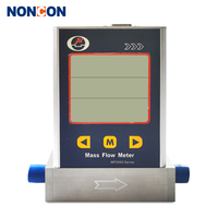 Débitmètre de masse de gaz en acier inoxydable NONCON MF5000 pour Hydrogène, Méthane, Monoxyde de carbone, Acétylène, Air, Plage de débit 0,15-800 L/min, Précision +/-1%