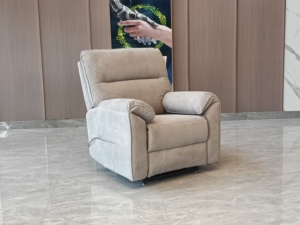Sillón Reclinable Eléctrico con Función de Elevación, Asiento Individual, Tela de Microfibra, Diseño Contemporáneo, Sillón para Sala de Estar con Función de Asistencia para Levantarse - Product Image 3