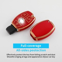 Couverture de clé de voiture intelligente à quatre boutons pour Mercedes Benz, vente directe d'usine, accessoires para automobiles 2022 TPU