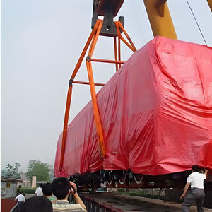 中国製<span class=keywords><strong>20</strong></span>トンポリエステルフレキシブルエンドレスリフティングストラップカスタムOemヘビーウェビングスリング - Product Image 1