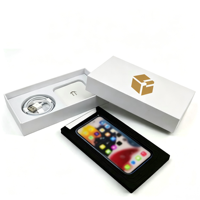 Boîte d'emballage pour téléphone en carton blanc uni personnalisée de qualité supérieure, boîte pour smartphone écologique compatible avec la série iPhone
