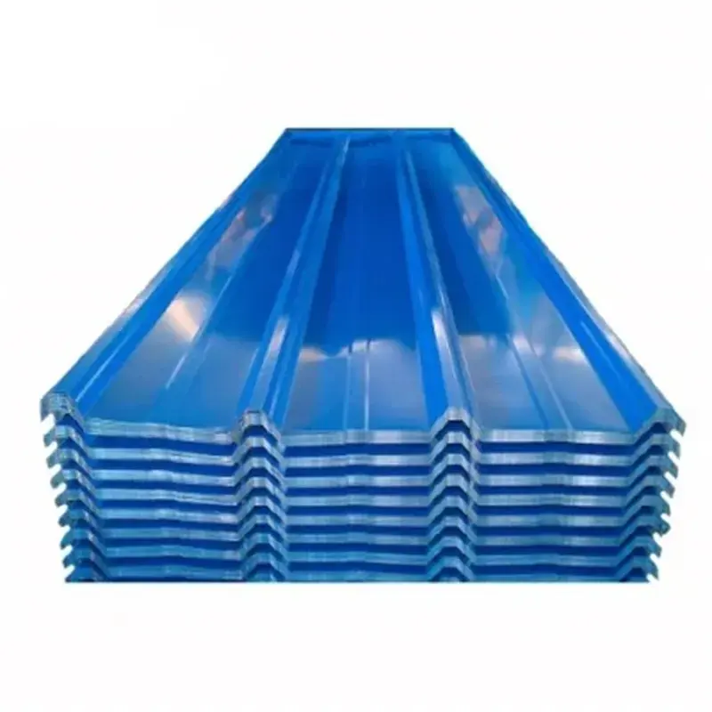 RAL 5012 PPGI Corrugated Steel Roofing Sheet Coated Corrugated Steel PPGI/PGL Sheets Cutting Punching Certified BIS JIS ROHS