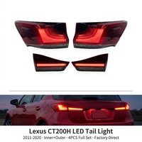 Feux arrière et feux de position LED H7 complets (4 pièces) pour Toyota CT200h 2011-2020, compatibles LHD/RHD, d'origine NAFU