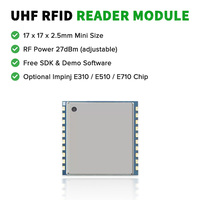 Módulo Lector RFID UHF OEM de Tamaño Mini con Chip IMPINJ E310/E510/E710 de Largo Alcance y un Solo Puerto, ISO 18000-6C, para Control de Acceso