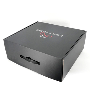 Boîtes en carton ondulé personnalisées, emballage en kraft noir pour cosmétiques, soins de la peau, beauté, expédition, abonnement, boîte cadeau avec logo - Product Image 5