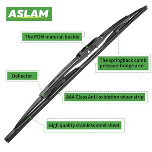 High Quality Universal <b>Frame</b> Wiper Blade Sturdy Metal Structure Natural Rubber Soft Car Windshield T-03 cr-v Ds Factory Direct - Product Image 3