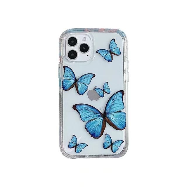 New Design Butterfly Printing Colorful TPC PC Shockproof Case for iPhone 14 iPhone Pro Max Hot Selling
