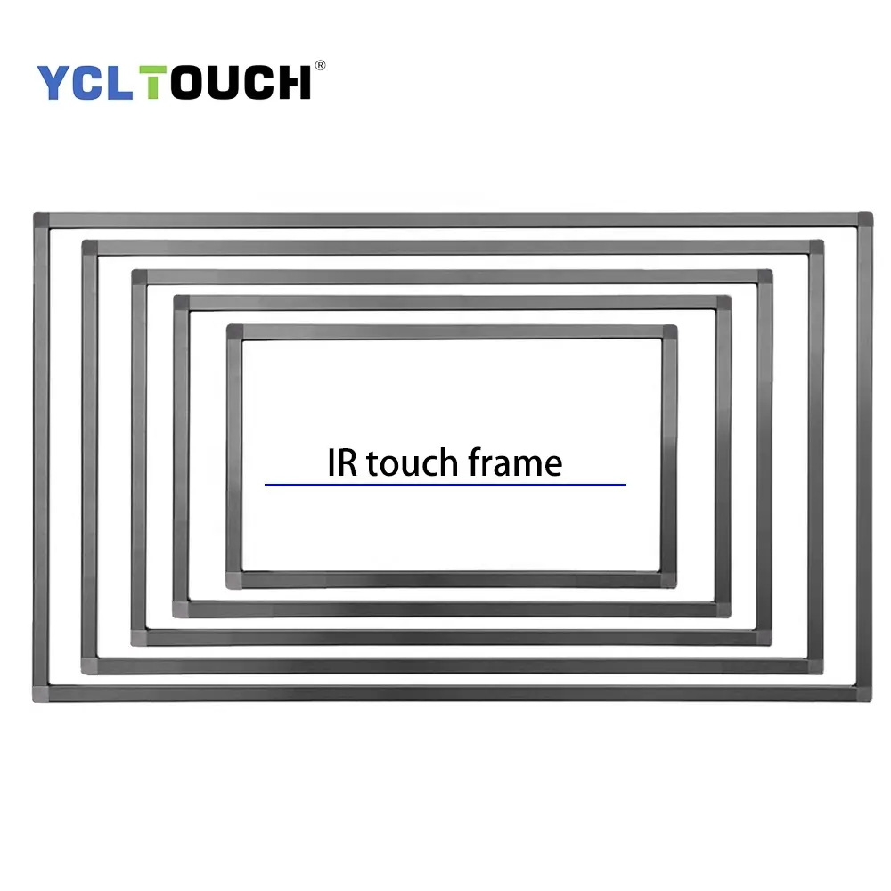 YCLTOUCH OEM/ODM 15-500 inch usb free drive support Palm erase and tiny writing multi touch IR touch screen conversion frame