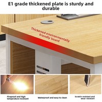 Bureau d'ordinateur en acier LBZ-105X, design moderne et simple, résistant aux taches et à la saleté, avec tiroirs de rangement pour le bureau