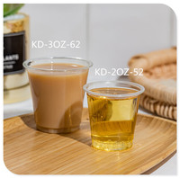 Gobelets jetables en PET transparent de qualité alimentaire, épais, pour boissons froides, en plastique, pour la vente en gros