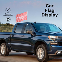 Drapeau de fenêtre de voiture personnalisé double face 12x18 pouces, toutes tailles, bannière personnalisée à clipser pour élection 2026 ou équipe sportive