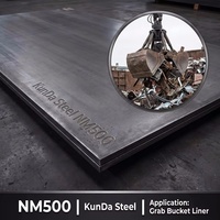 Plaque d'acier résistante à l'usure AR500 AR450, tôle résistante à l'abrasion HB500 NM500 pour l'exploitation minière et la protection balistique avec certificat MTC ISO