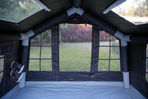 Tenda Gonfiabile di Lusso 8 mq in Tessuto Oxford Rifugio da <span class=keywords><strong>Campeggio</strong></span> Bianco <span class=keywords><strong>Luna</strong></span> Tenda Glamping con Lucernario Produzione Diretta - Product Image 5