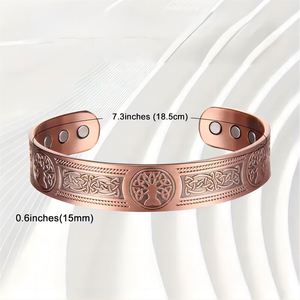 Wholesale Vintage Magnet <b>Bracelet</b> High Power Magnetic Health Benefits Waterproof Custom Jewelry for <b>Men</b> Women - Product Image 6
