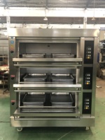Four à sole à gaz multifonctionnel commercial pour boulangerie, machine à cuire la pizza et le pain, équipement de boulangerie pour boulangerie artisanale