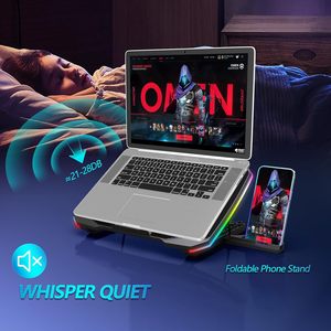 Ventilateur de refroidissement <span class=keywords><strong>pour</strong></span> ordinateur <span class=keywords><strong>portable</strong></span> de jeu avec logo personnalisé, 9 LED, <span class=keywords><strong>support</strong></span> de téléphone réglable, refroidisseur <span class=keywords><strong>pour</strong></span> ordinateur <span class=keywords><strong>portable</strong></span> de <span class=keywords><strong>17</strong></span> pouces - Product Image 6