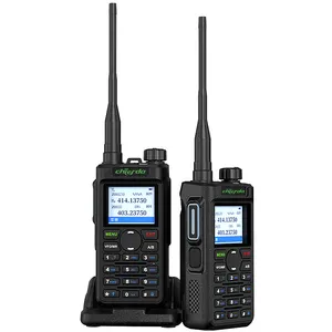 Chierda UV58D AES256 Digital de doble banda bidireccional Squelch UHF VHF Ham Radio DMR Walkie Talkie Compatible con Motorola